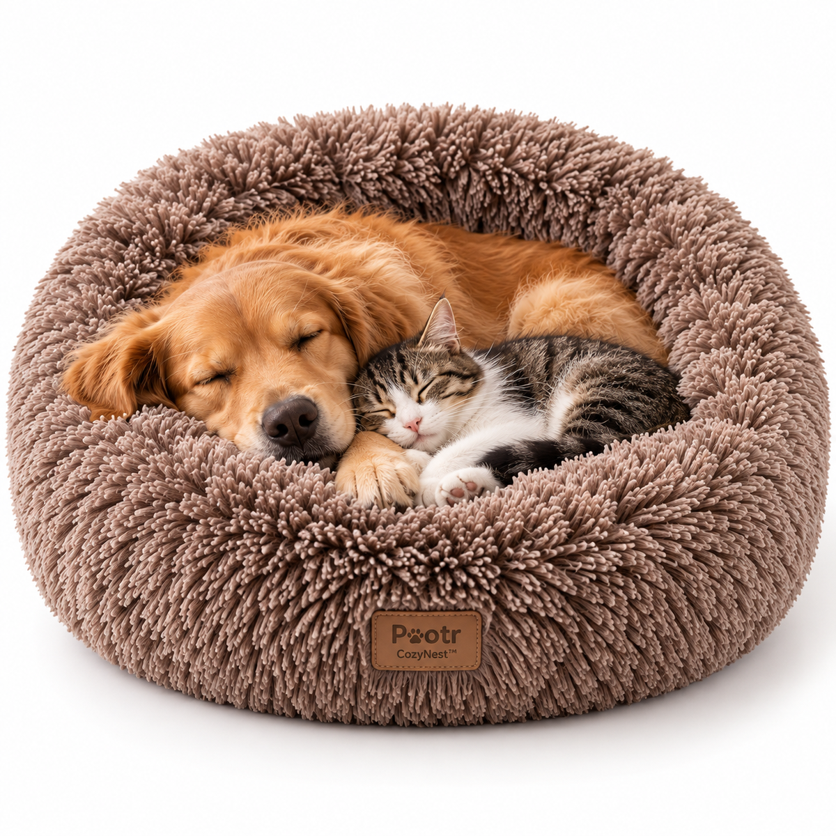 Pootr – CozyNest™ | Zacht honden- en kattenbed