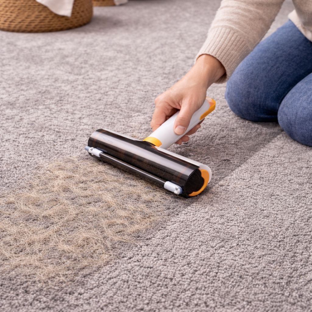 Verwijder dierenharen in seconden – zonder plakrollers