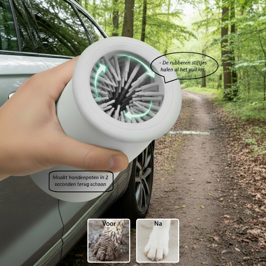 🐾 – Elektrische Pootreiniger voor Honden met Massage.
