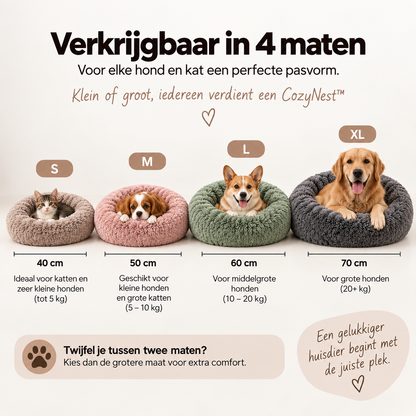 Pootr – CozyNest™ | Zacht honden- en kattenbed