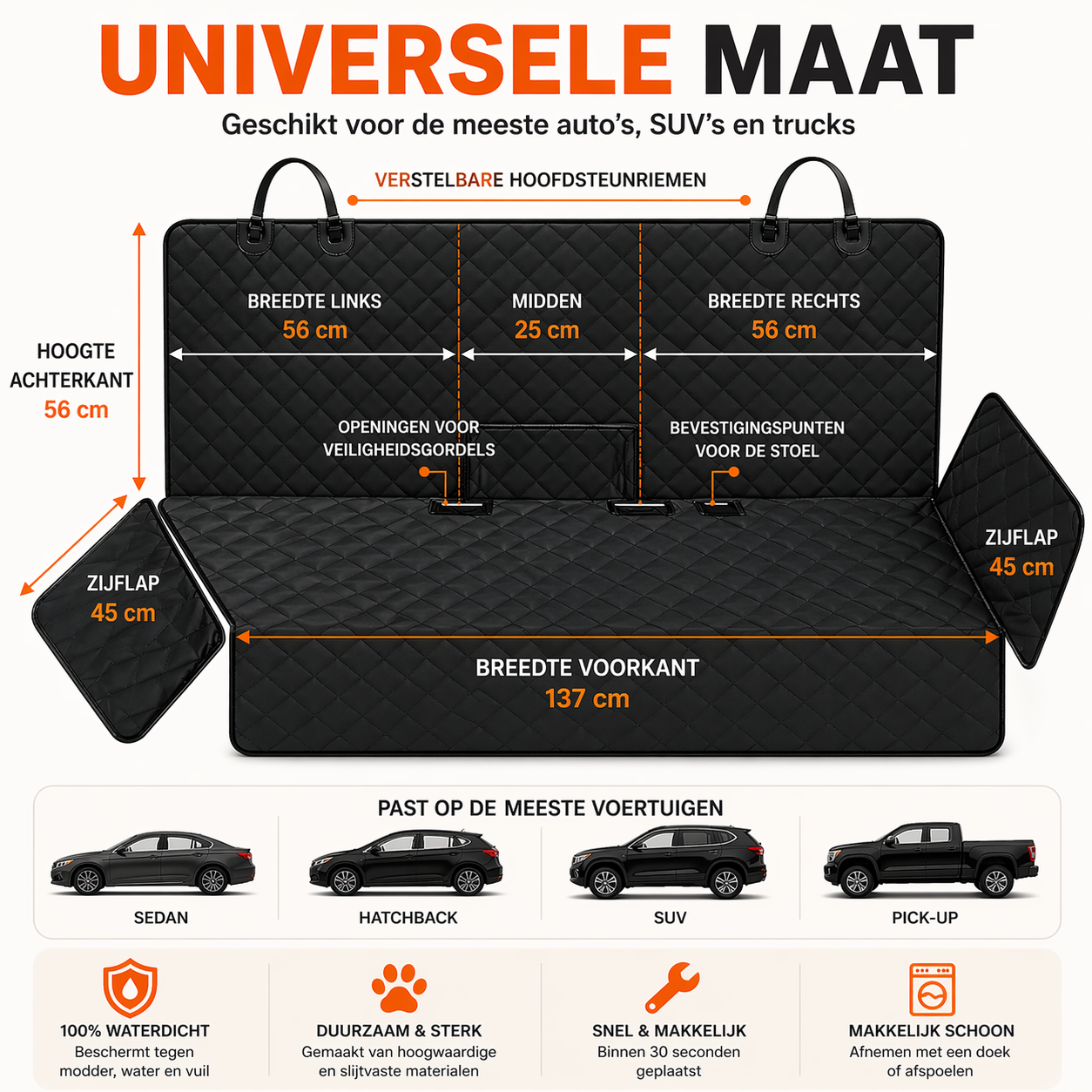 Pootr – CleanDrive Honden Autostoelhoes | “Geen vuile autostoelen meer — in 30 seconden beschermd”