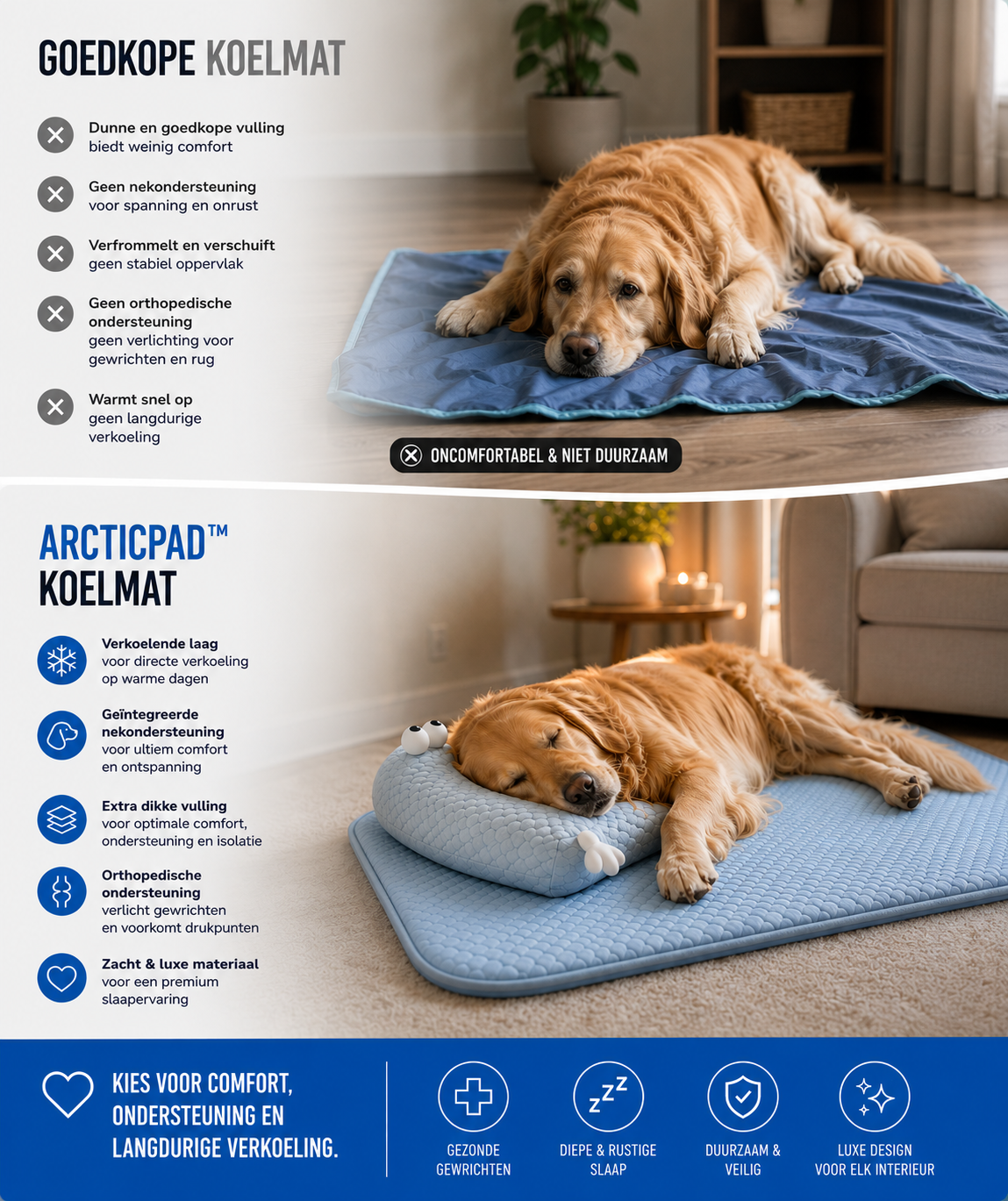 Pootr - ArcticPad™ | Orthopedisch Koelbed voor Honden