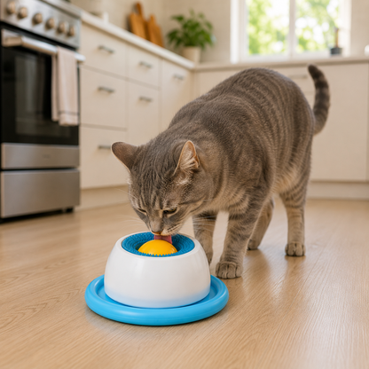 Pootr - CalmBowl™ | Anti-Schrok & Anti-Verveling Likbal voor Rustige Huisdieren