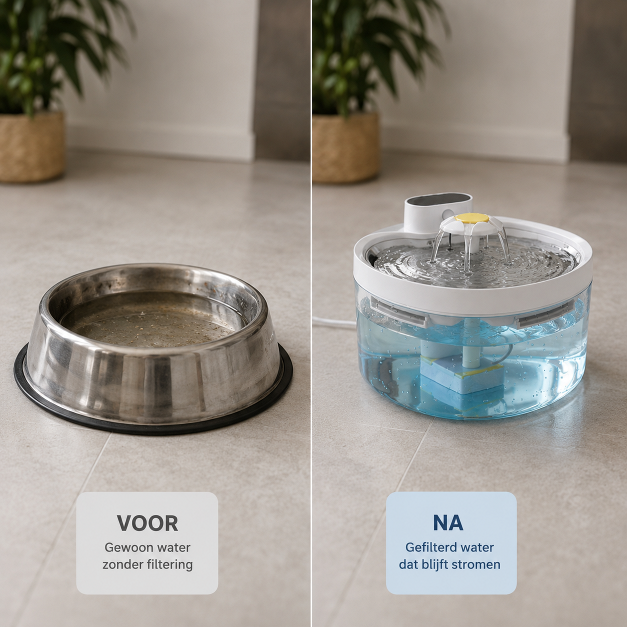 Pootr – AquaSense™ | Geen lege drinkbakken meer, altijd stromend water