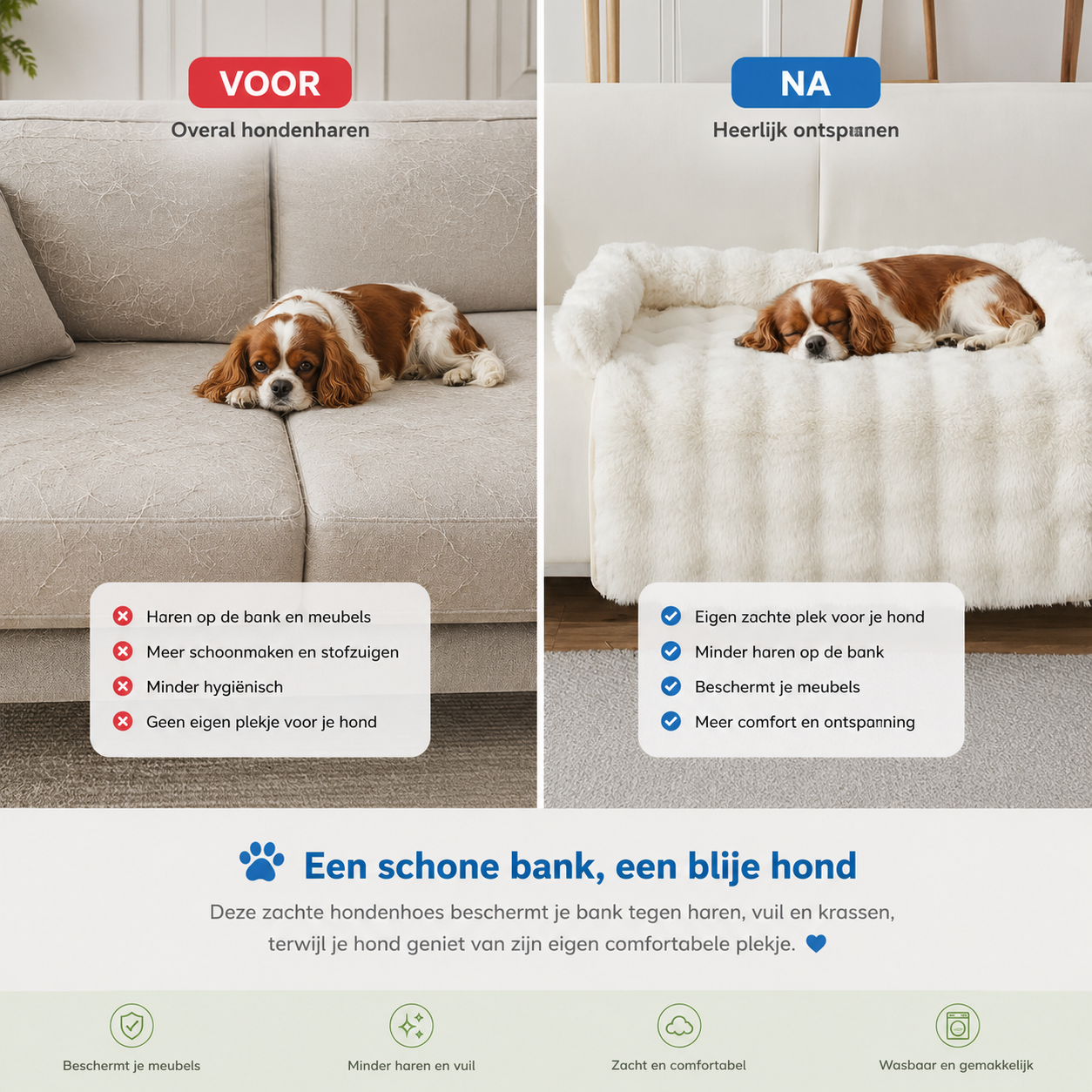 Pootr–CalmiNest™ Hondenbed | Diepe rust & anti-stress comfort voor jouw hond