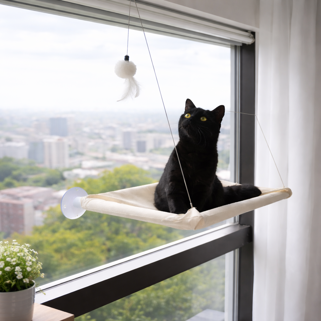 Pootr - CatLounge™ | Waarom katten dit raamhangbed direct kiezen & niet meer verlaten