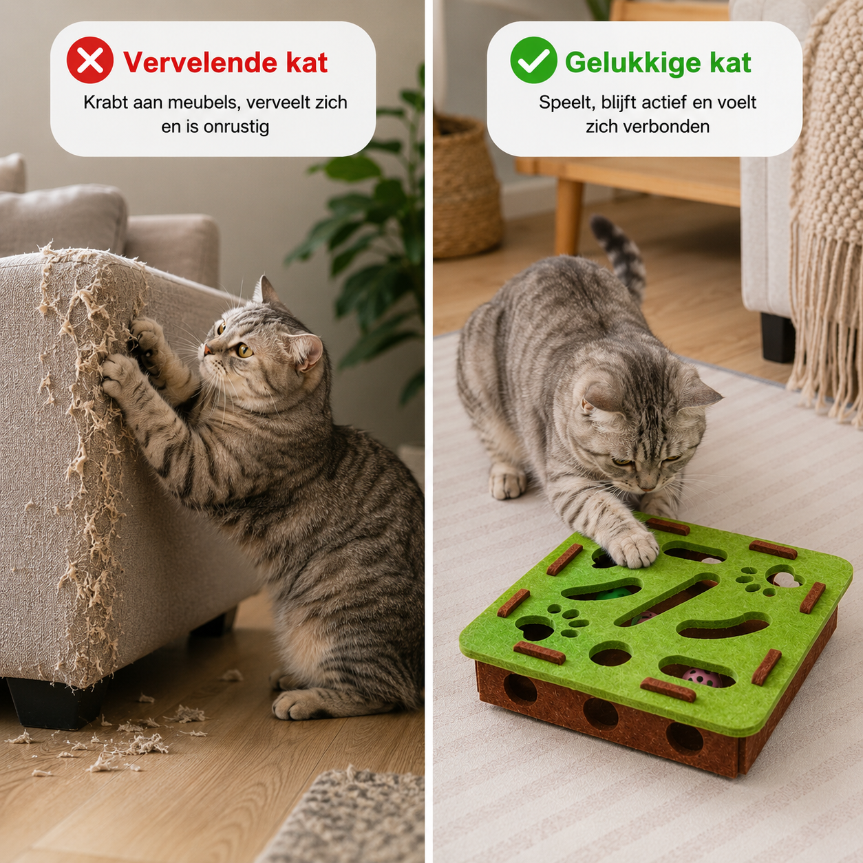 Pootr – PurrPlay™ | Bescherm je meubels & maak je kat gelukkig