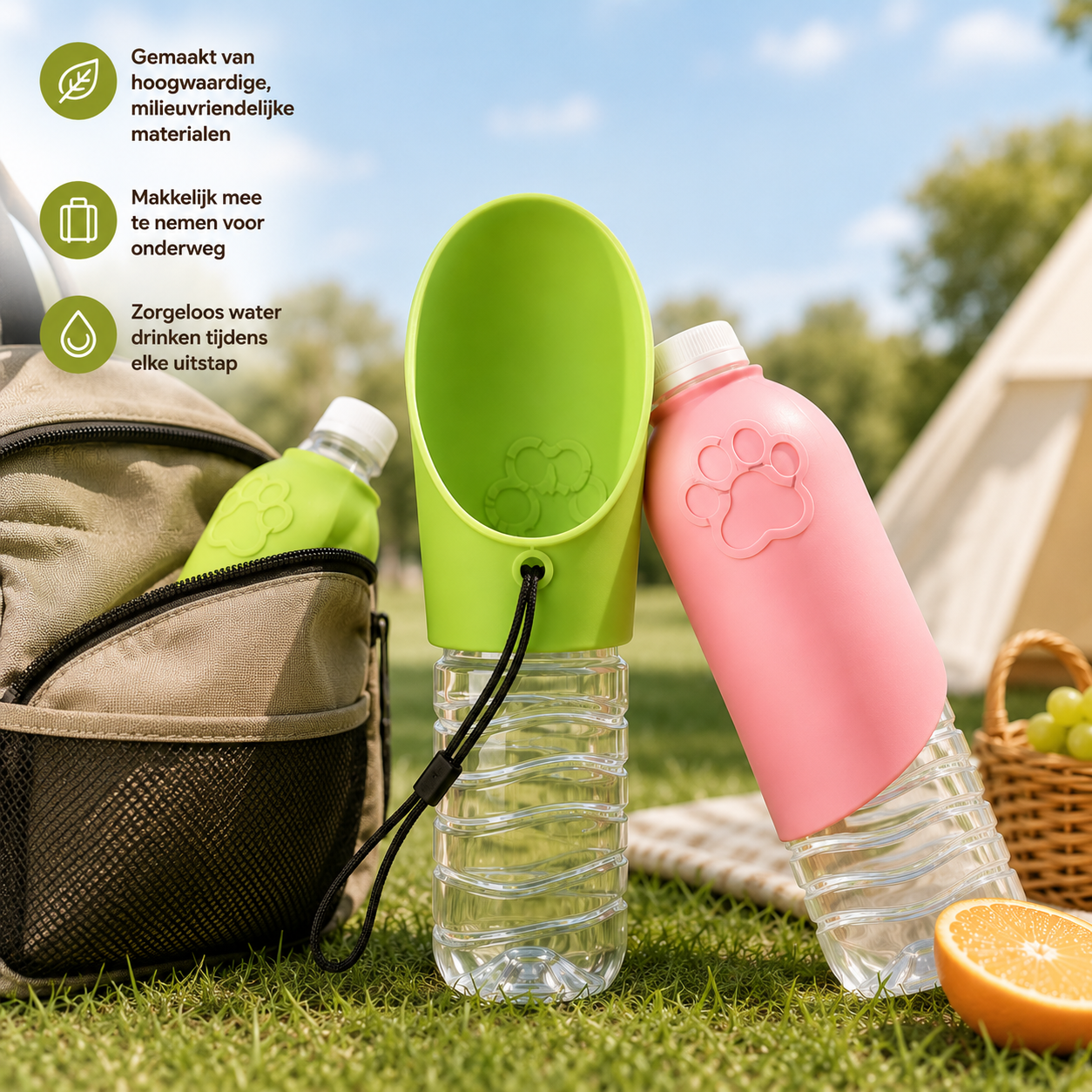 Pootr – PawCap™ | Nooit meer zoeken naar een drinkbak onderweg.