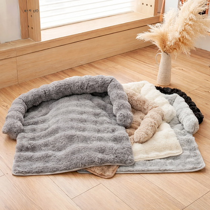 – Super Zacht & Warm Pluche Hondenbed.