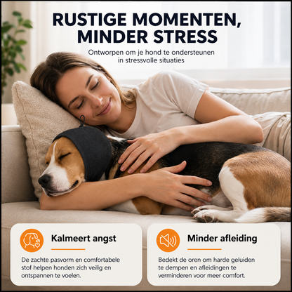 Pootr CalmPaws™ oorwrap voor honden – kalmeert angst en vermindert afleiding bij stress
