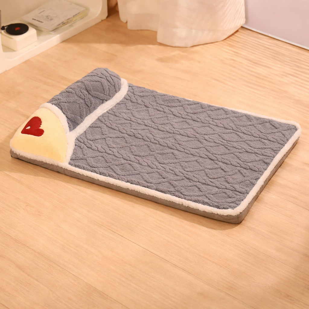 Hondenbed met Nekondersteuning & Comfort. Grey-1 / XXXL 100x70cm