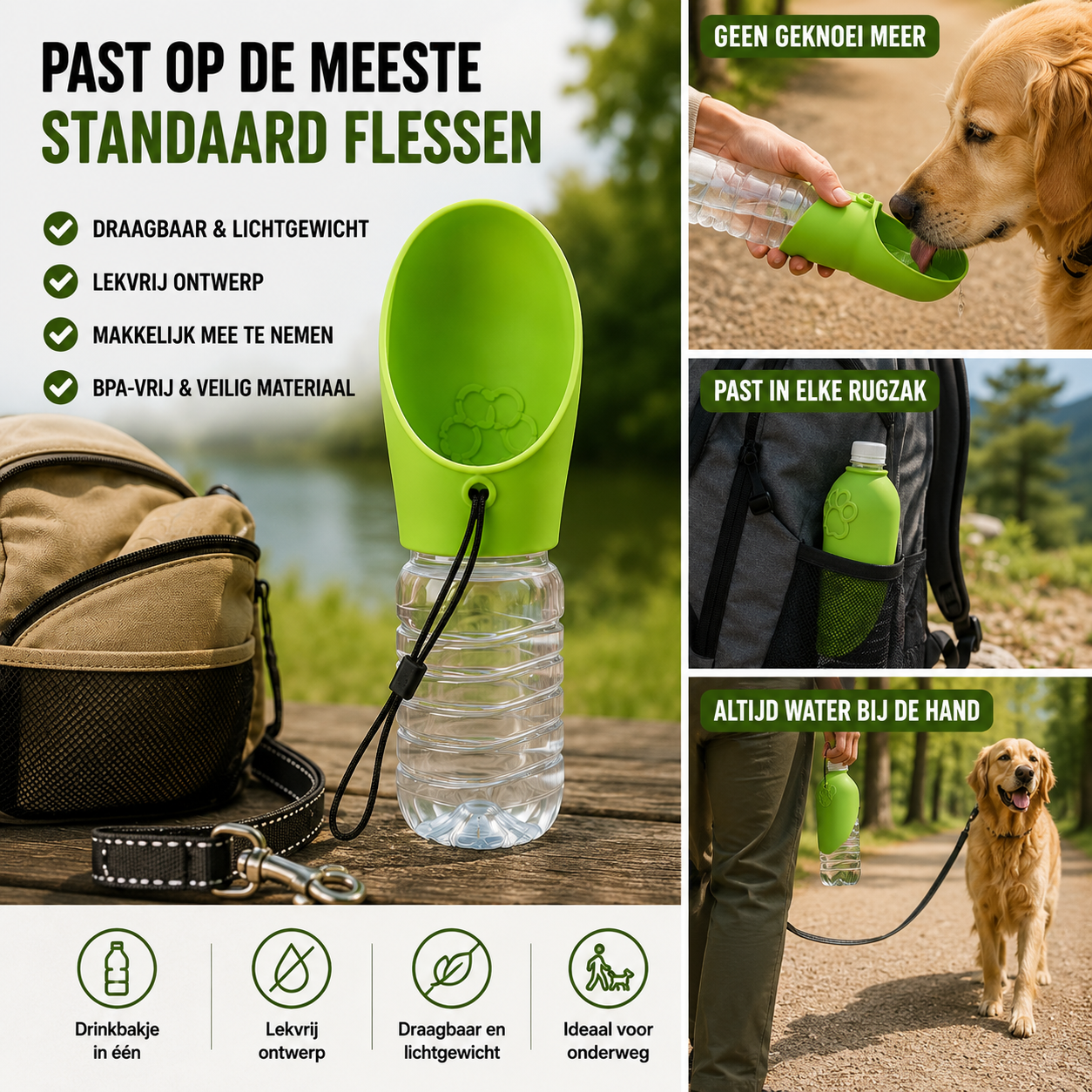 Pootr – PawCap™ | Nooit meer zoeken naar een drinkbak onderweg.