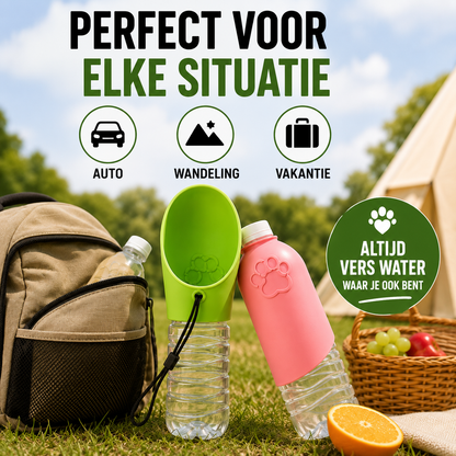 Pootr – PawCap™ | Nooit meer zoeken naar een drinkbak onderweg.