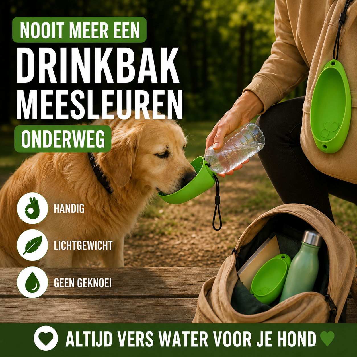 Pootr – PawCap™ | Nooit meer zoeken naar een drinkbak onderweg.
