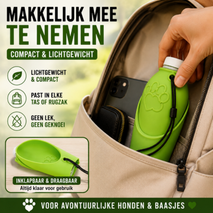 Pootr – PawCap™ | Nooit meer zoeken naar een drinkbak onderweg.