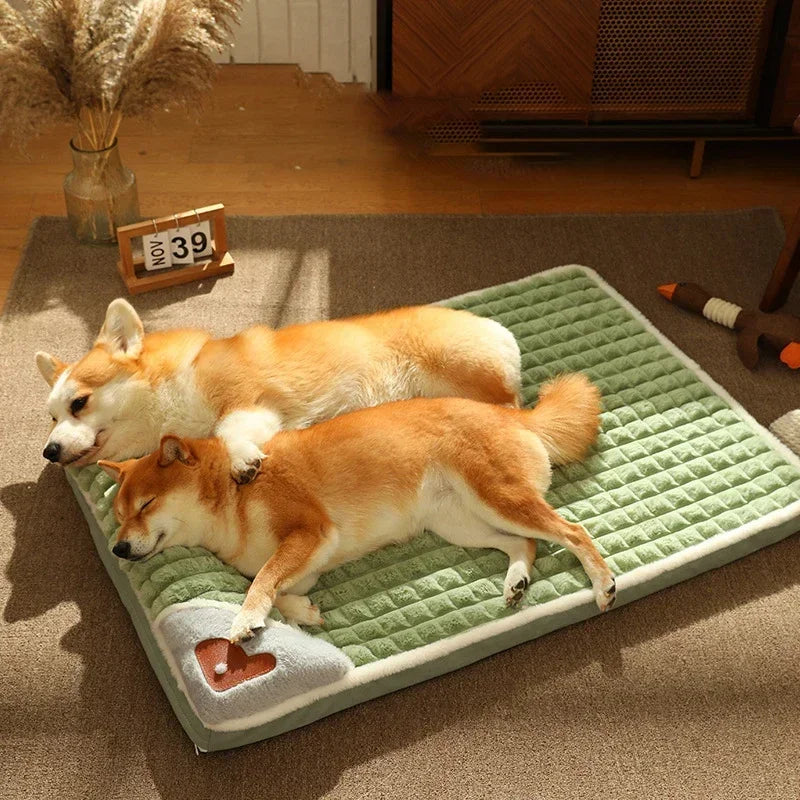 Pet Dog Bed Mat Protect Cervical Spine Detachable Dog House Indoor for Small Medium Large Dogs Bed Comfort Soft Pet