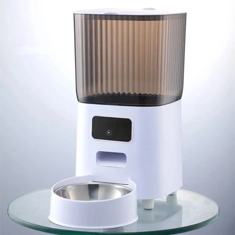 5L Smart automatische hond & kat voeder met Camera – Dubbele Voerbak met stem opname. Single bowl WIFI