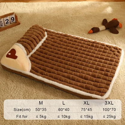 Pet Dog Bed Mat Protect Cervical Spine Detachable Dog House Indoor for Small Medium Large Dogs Bed Comfort Soft Pet