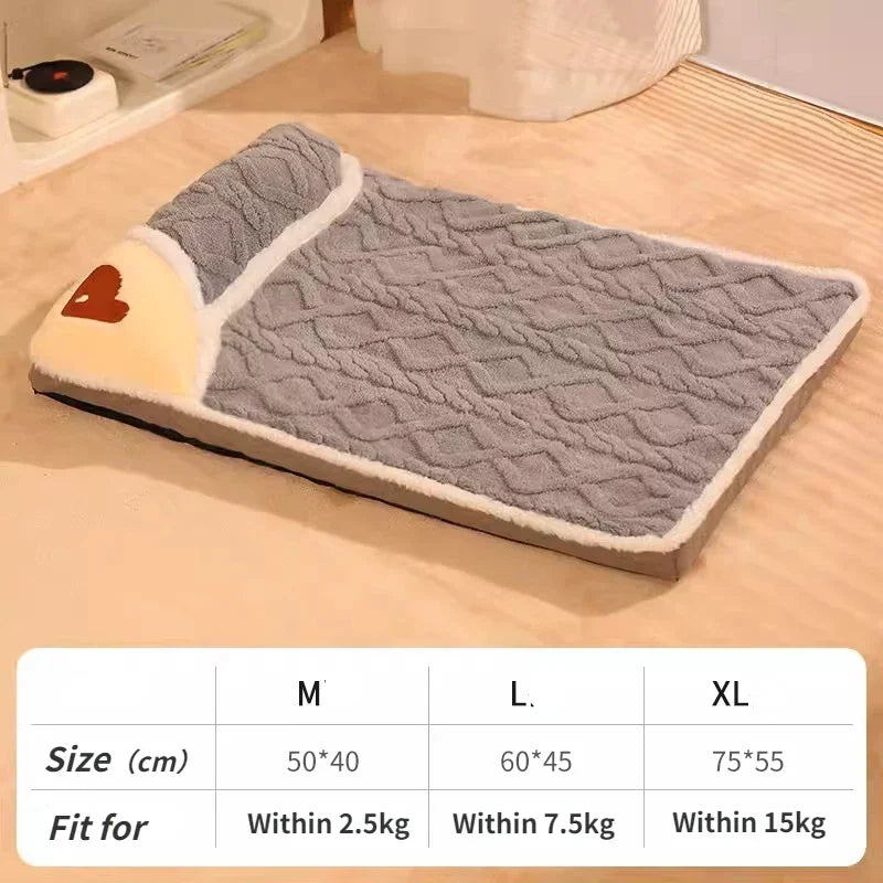 Pet Dog Bed Mat Protect Cervical Spine Detachable Dog House Indoor for Small Medium Large Dogs Bed Comfort Soft Pet