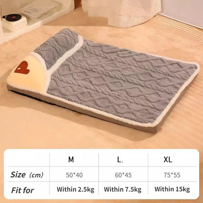 Pet Dog Bed Mat Protect Cervical Spine Detachable Dog House Indoor for Small Medium Large Dogs Bed Comfort Soft Pet