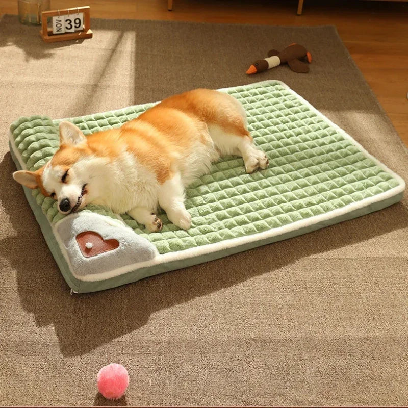Pet Dog Bed Mat Protect Cervical Spine Detachable Dog House Indoor for Small Medium Large Dogs Bed Comfort Soft Pet