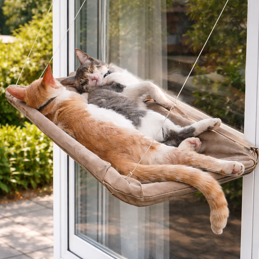 Pootr - CatLounge™ | Waarom katten dit raamhangbed direct kiezen & niet meer verlaten