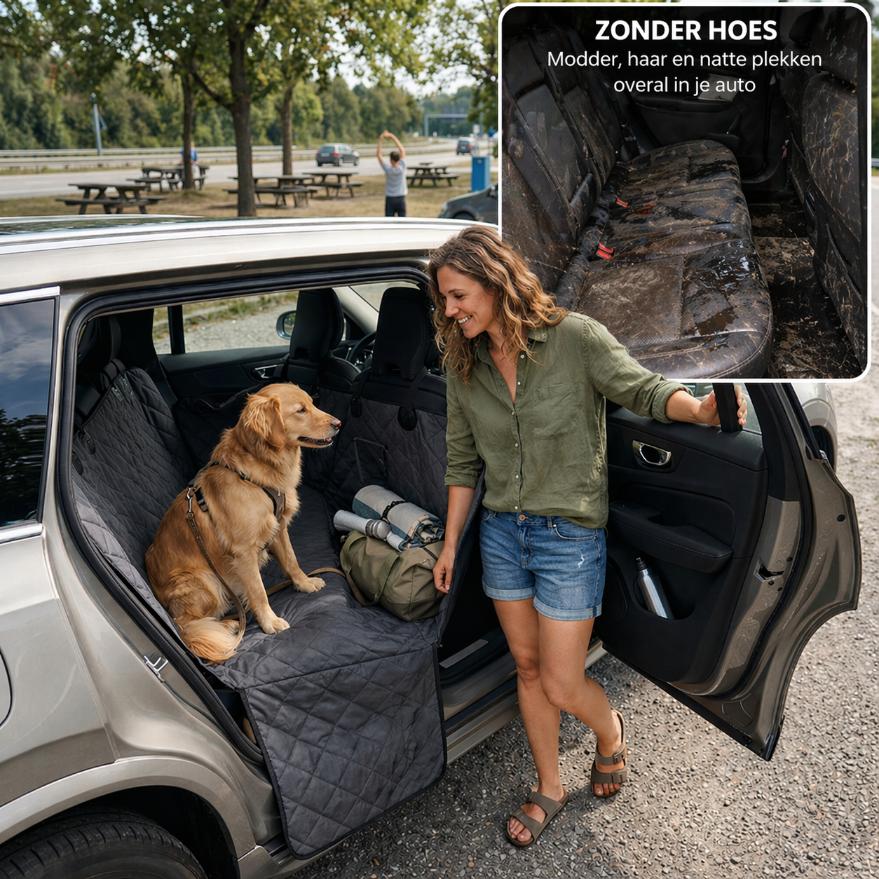 Pootr – CleanDrive Honden Autostoelhoes | “Geen vuile autostoelen meer — in 30 seconden beschermd”