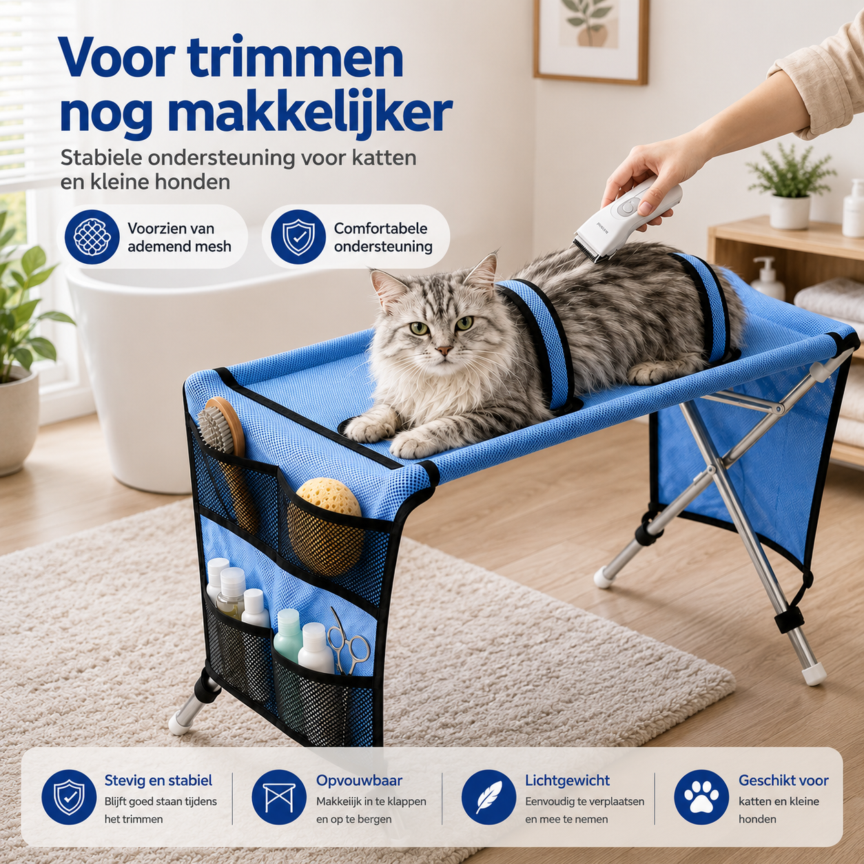 Pootr – PawEase™ | De Slimme Groomingtafel voor Thuis