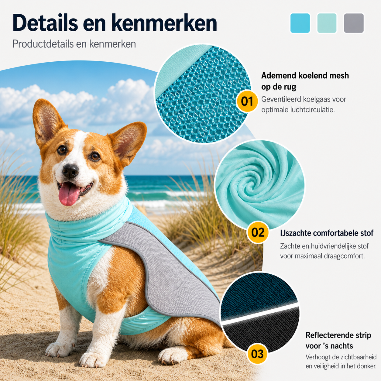 Pootr–SafeCool Vest | Voorkom oververhitting bij je hond tijdens warme dagen