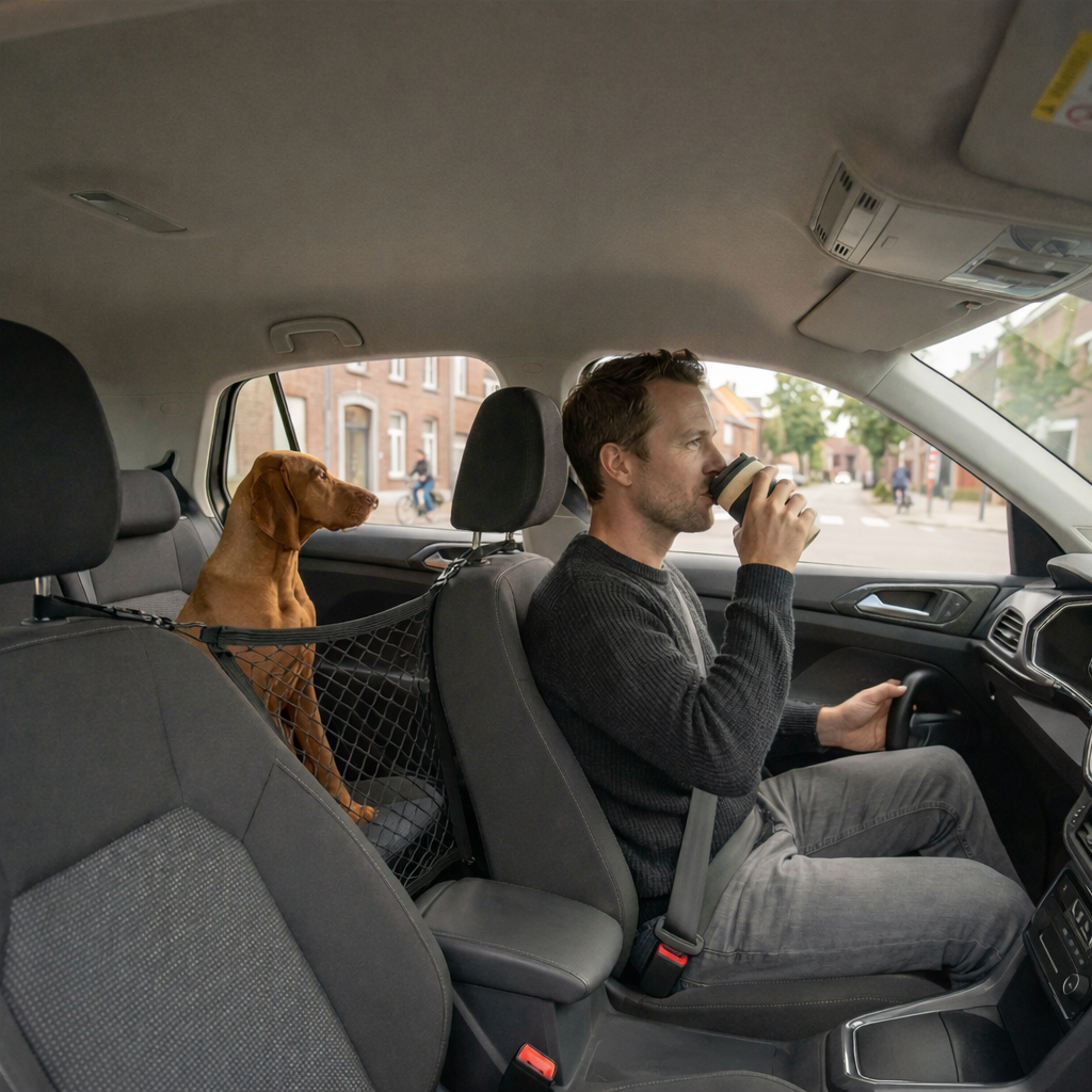 Pootr – AutoSafe Hondennet | “Voorkom dat je hond naar voren schiet bij een plotse rem”