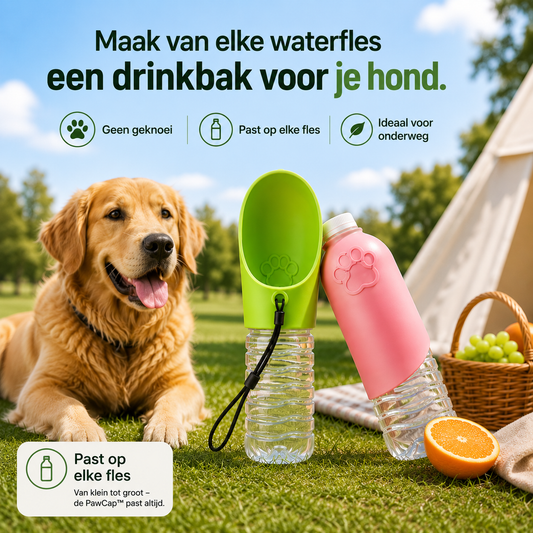 Pootr – PawCap™ | Nooit meer zoeken naar een drinkbak onderweg.